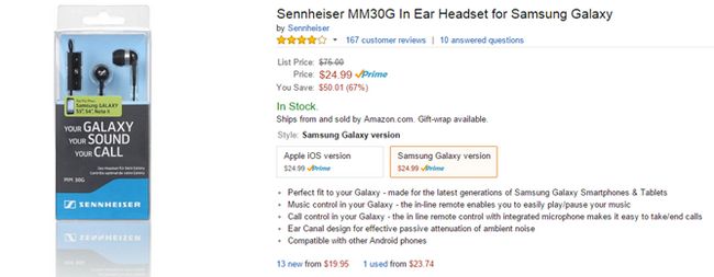 Fotografía - [Trato Alerta] Sennheiser MM30G auriculares con controles de Android son $ 25 en Amazon ($ 50 de descuento) - una gran mejora sobre Freebie Auriculares